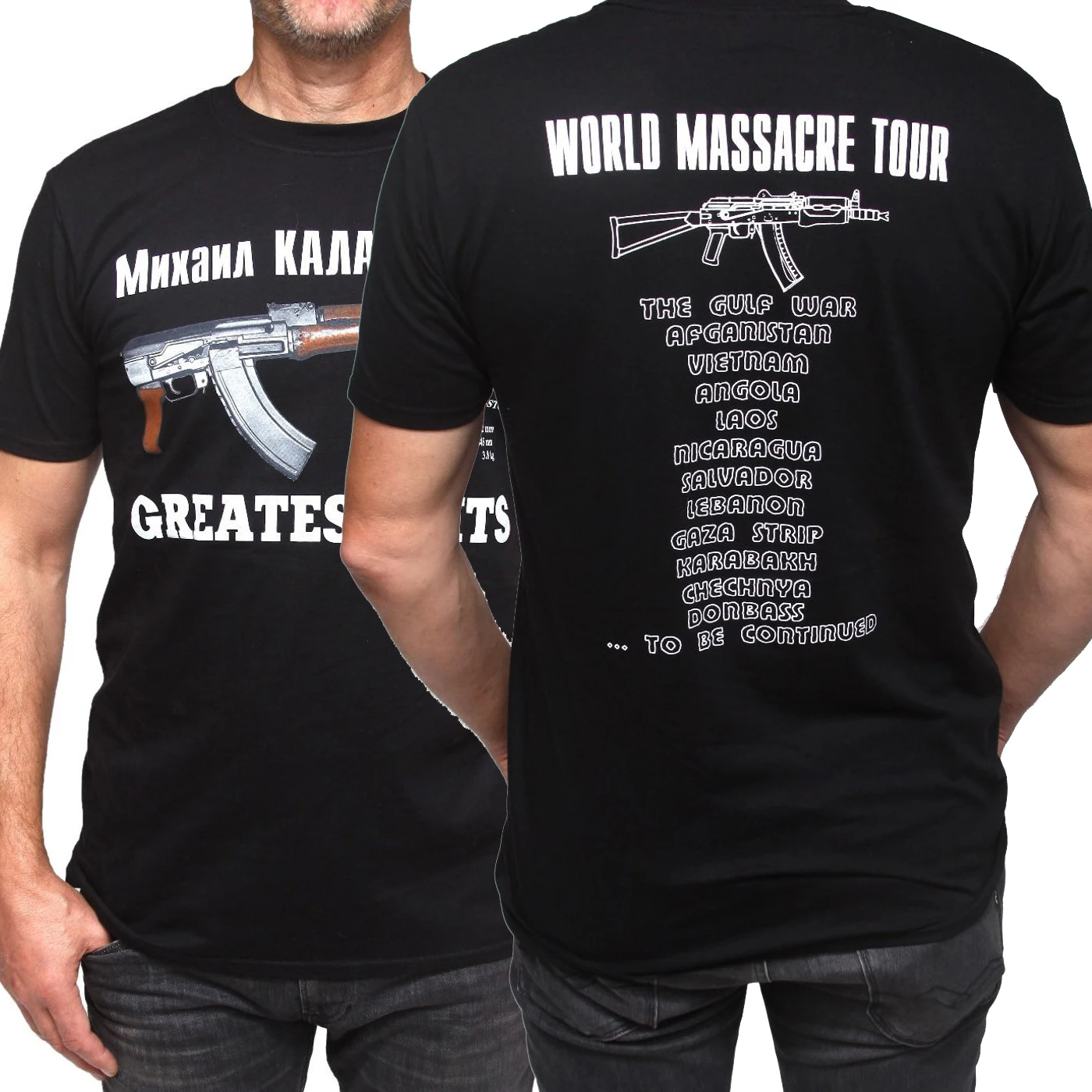 Funny Russia Kalashnikov AK-47 Assault Rifle World Tour T Shirt. Short Sleeve 100% Cotton Casual T-shirts Loose Top Size S-3XL