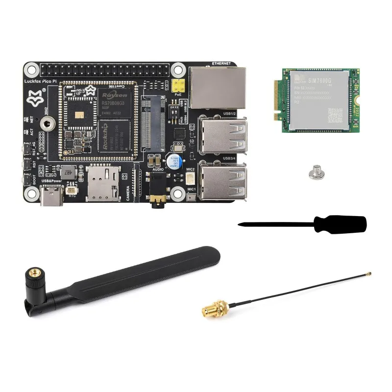 Luckfox Pico Pi Linux Micro Development Board, Based On Luckfox Core1106, 8GB eMMC, Supports Intelligent Encoding