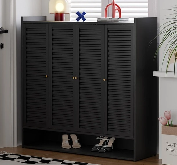 The shoe cabinet is integrated , the storage cabinet enters the home