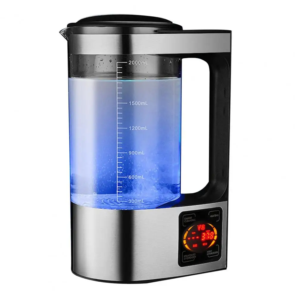 2000ML Anti-aging Hydrogen-Rich Water Kettle Hydrogen Water Generator Touch Sensor High-concentration Hydrogen Production Kettle