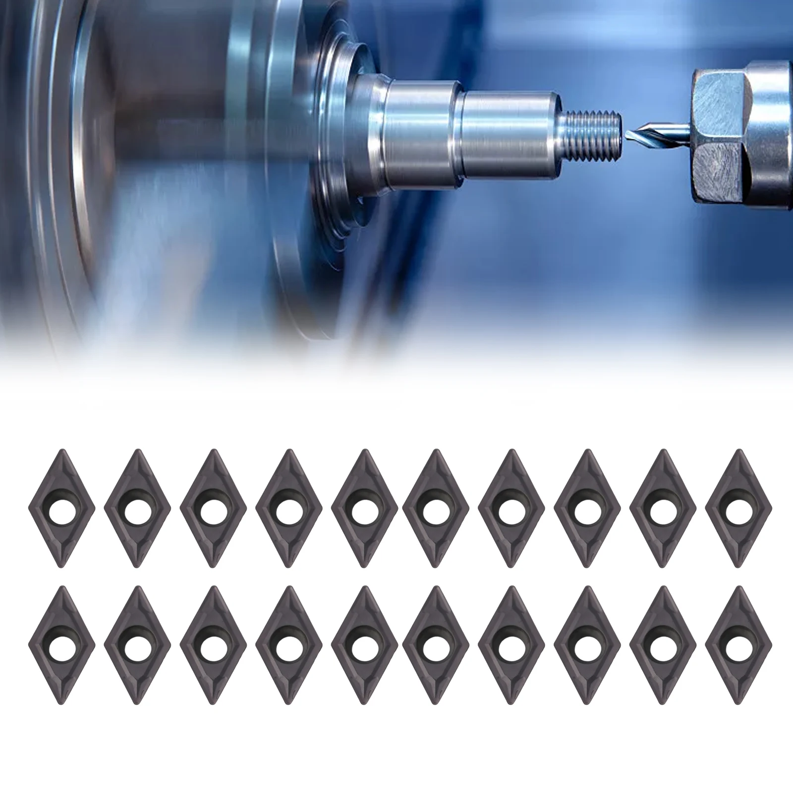 Stainless Steel Carbide Inserts Cost-effective DCMT070204 VP15TF Boring Bar Carbide Inserts Excellent Workmanship
