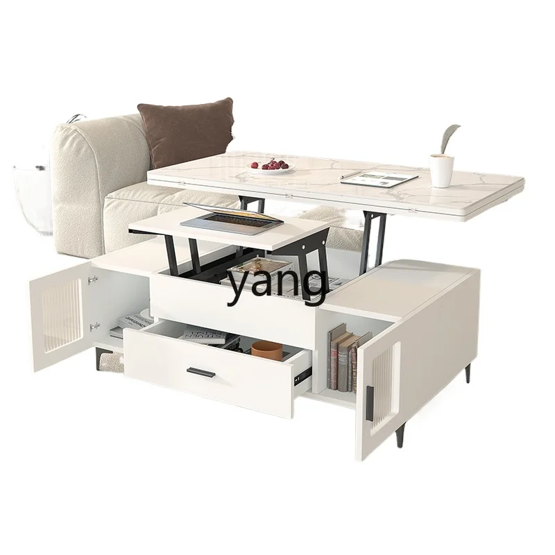 

ZL multi-functional lifting coffee table dining table household integrated multi-purpose table foldable