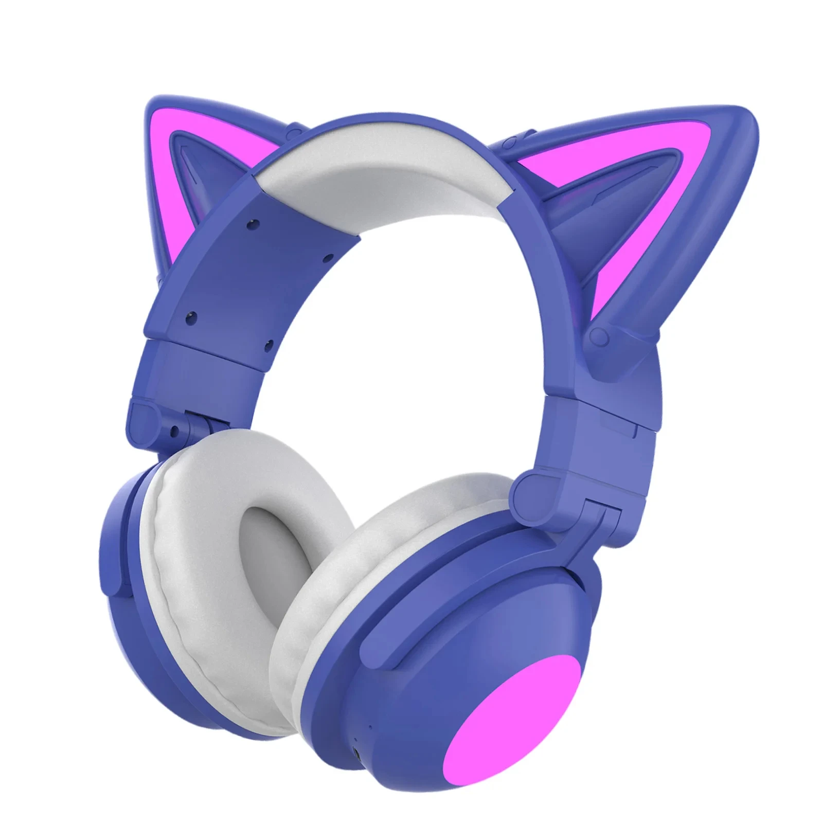 

Cute Cat Ears Bluetooth Wireless Headphone with Mic LED Kid Girl Stereo Music Phone Headsets Gift