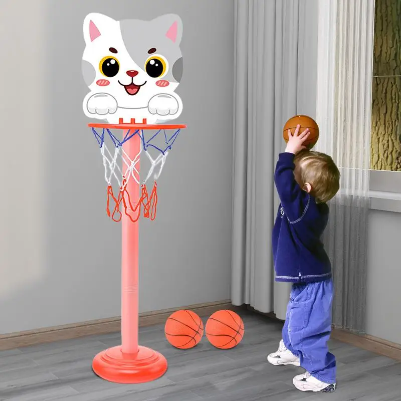 Basketball Stands Toys Set Boy Basketball Hoop Board Height Adjustable Kids Children's Convenient Outdoor Sports Exercise Toys