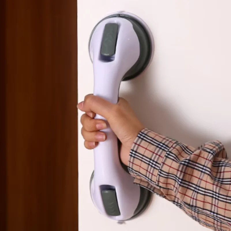 Bathroom Strong Suction Cup Armrest No Drilling Anti-fall Safety Handle Non-perforated Stable Grip for Elderly Children Senior