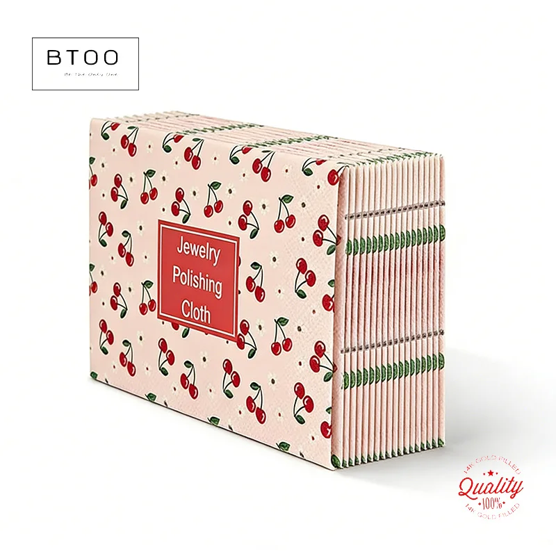 

100 шт. милых салфеток для чистки ювелирных изделий из полированной ткани, розового цвета, 10x7 см, для золотых и серебряных украшений