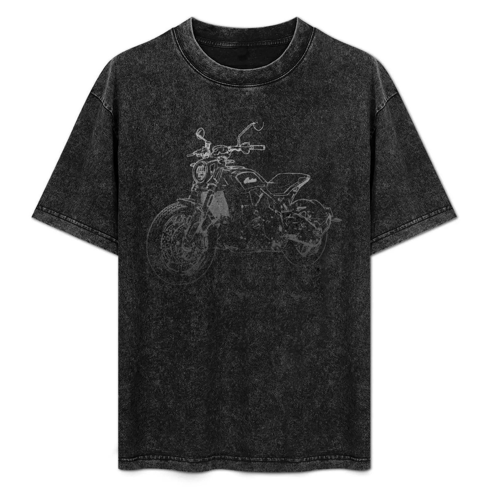 

Indian FTR 1200 pencil silhouette motorcycle art naked bike roadster T-Shirt Durable Work Wear T-Shirt