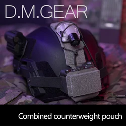 DMgear Tactical Helmet Battery Pouch Counterweight Pouch MK1 MK2 Balance Weight Bag Outdoor Wargame Accessories Aisorft Gear