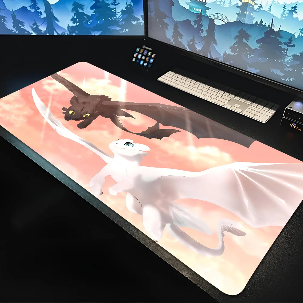 1pc hot How To Train Your Dragon Non-slip Mouse Pad Suitable For Office Computers Laptops E-sports Game Desk Mats XXL Keyboard