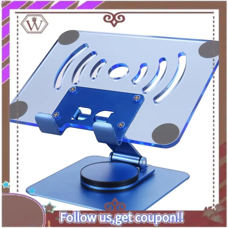 ABBG-360 °   حامل تابلت دوار قابل للتعديل حامل سطح المكتب من الأكريليك المحمول للأجهزة اللوحية حتى 12.9 بوصة درجة مئوية