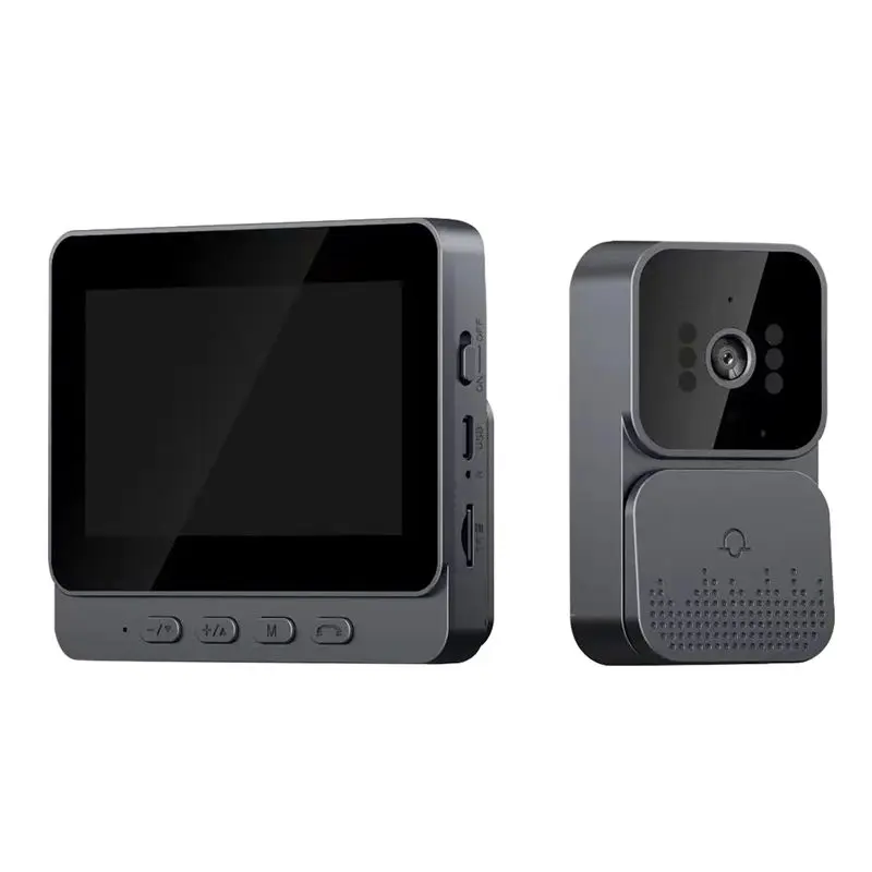 

IR Night Vision Door Bell 1080P 4.3Inch IPS Screen Doorbell Camera 2.4G For Villa Home (C)-A78U