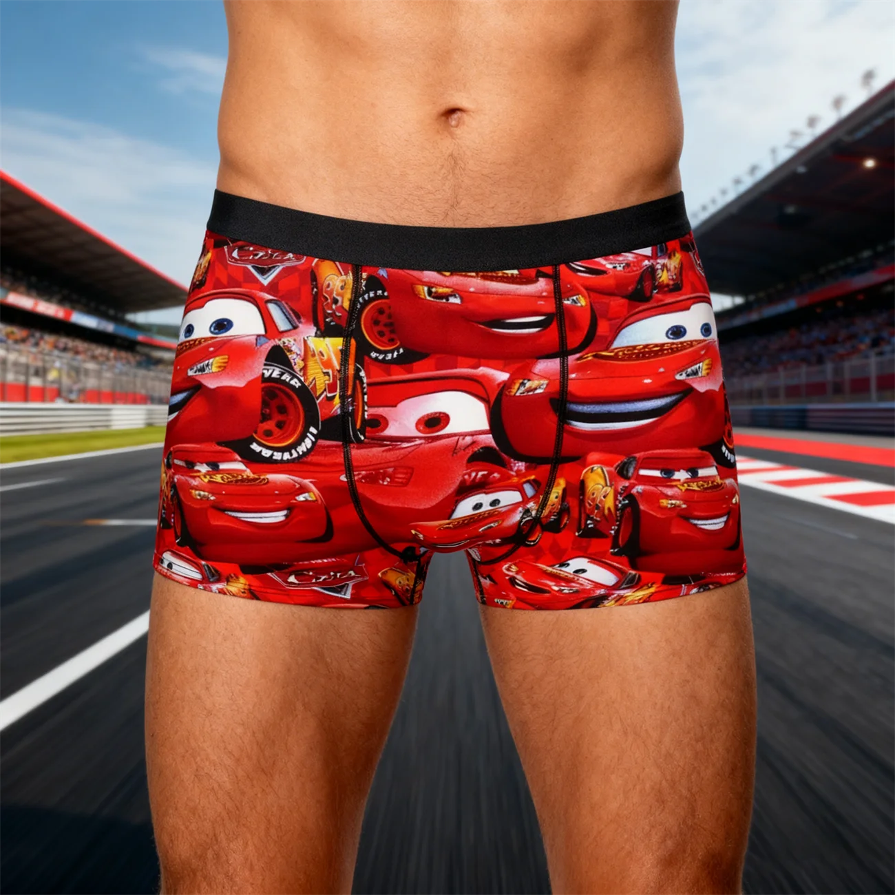 جديد الرجال الملابس الداخلية سيارات البرق ماكوين الفكاهة الملابس الداخلية الحياة هو الطريق السريع لينة السراويل السروال الكمامة هدية للنساء السروال #1