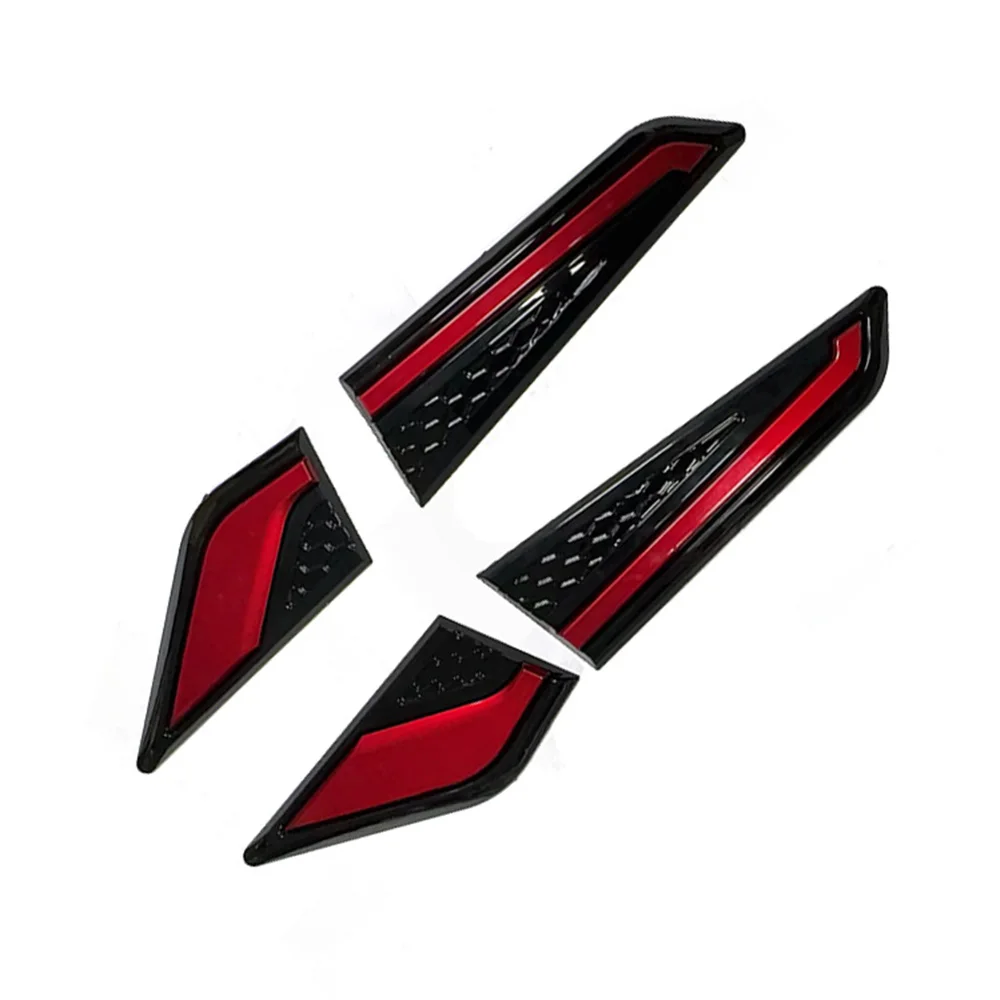 1 Pair Car Fender Side Air Flow Outlet Vent Decoration Sticker Glossy Black For Toyota Camry Auto Exterior Decorative Accessorie
