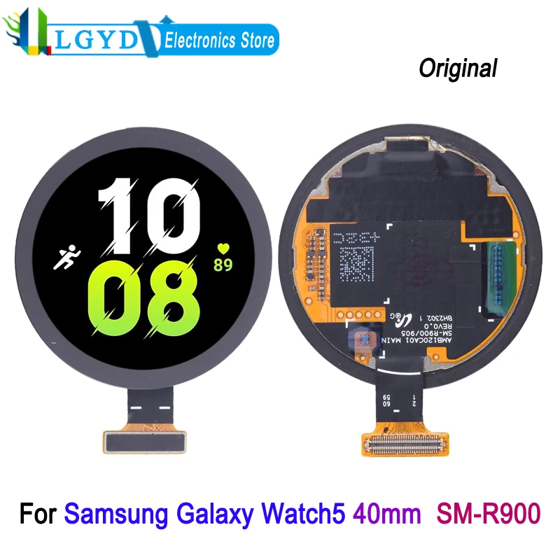 1.2-inch Super AMOLED Screen For Samsung Galaxy Watch5 40mm SM-R900 Watch LCD Dispaly and Digitizer Full Assembly Replacement