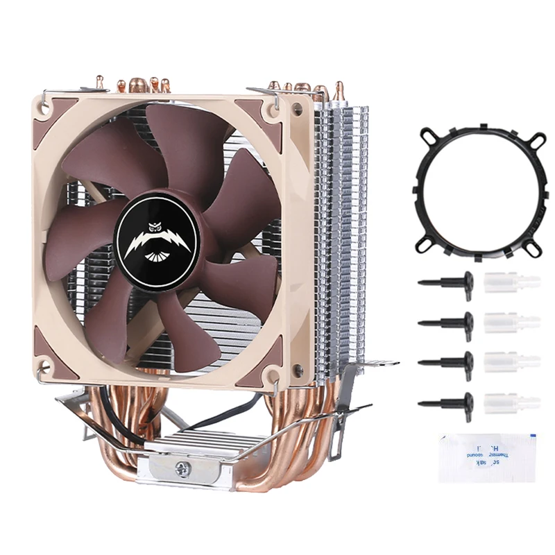 CPU Cooling Fan Computer Processor 6 Heat Pipe Air-Cooled  Suitable For Installing LGA775 115x 1200 1700 1356 1366 AMD PC