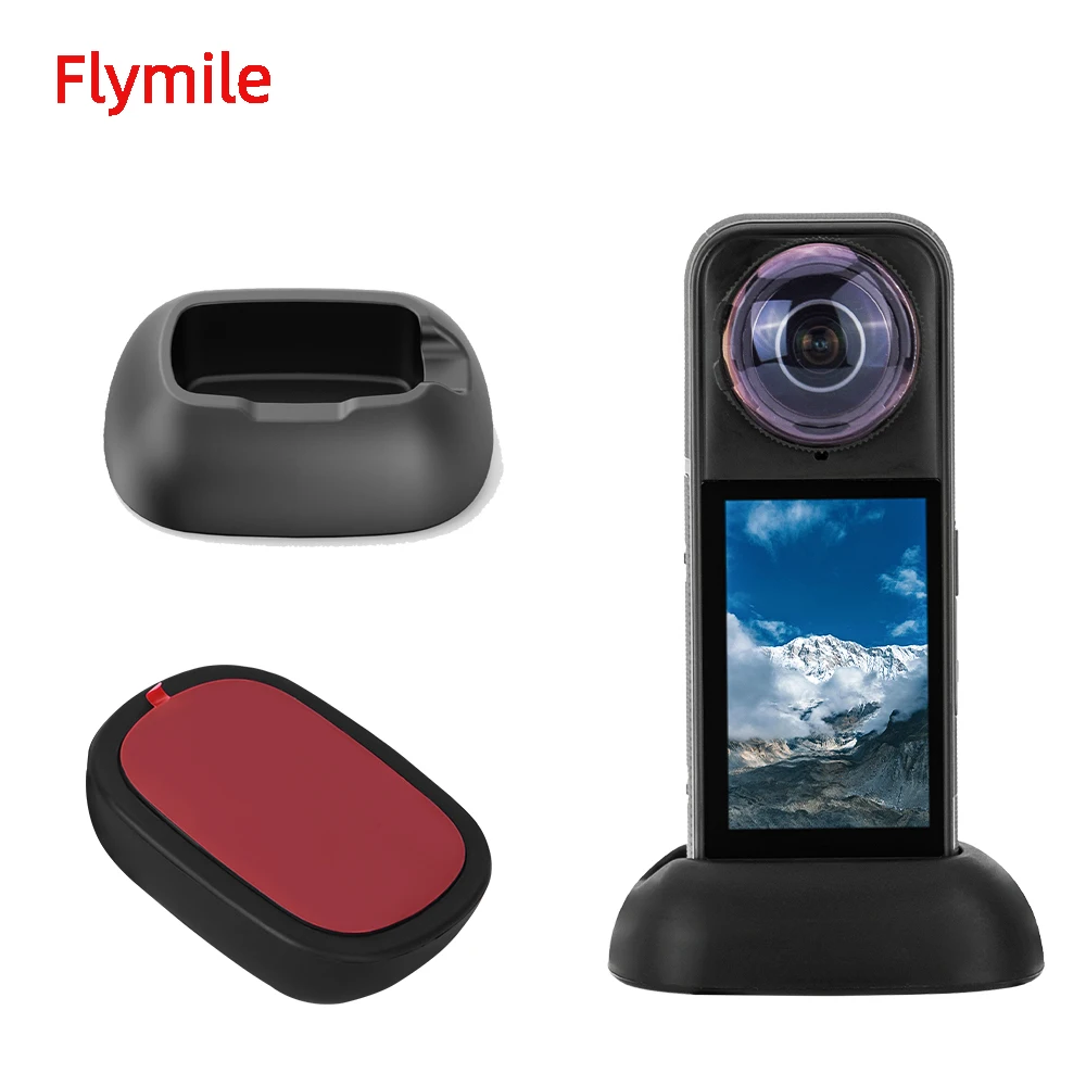

Flymile Silicone Desktop Base for Insta360 X5 Desktop Car Mount Anti-Skid Waterof Dustproof Action Camera Accessories