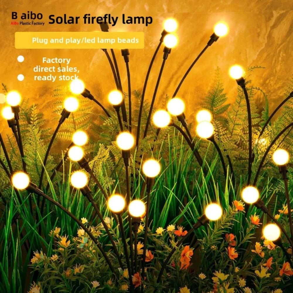 Solar Lights Outdoor Firefly Lights Community Decoration Atmosphere Landscape Garden Lawn Lights European-style Pastoral Lights