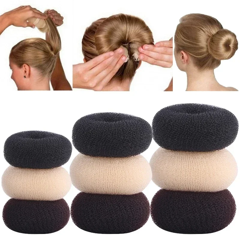 Hair Bun Maker Donut Magic Foam Sponge Hair Accessories for Girls Magic Roll Foam Sponge Easy Big Ring DIY Tool Head Band