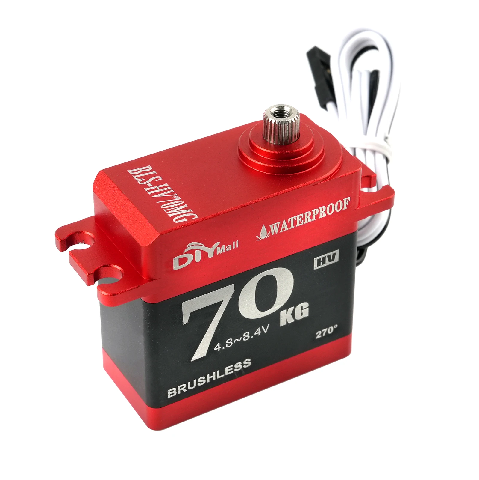 70kg High Torque Waterproof Digital Servo Brushless Metal Gear for 1/8 RC Car Crawler 4.8V 8.4V Wide Voltage Servo Motor