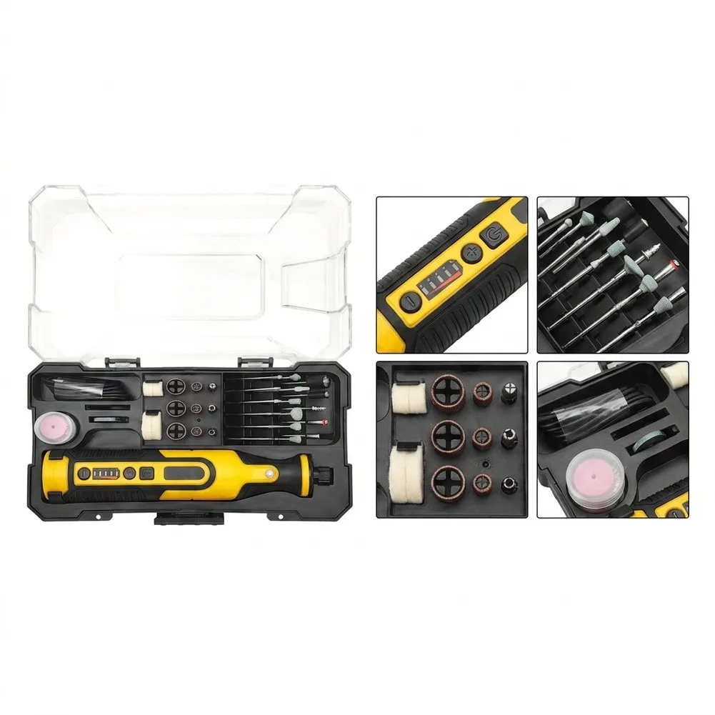 7.2V Wireless Polishing Machine Set 58 Accessories Electric Rotary Tool For Drilling Cutting Grinding Sanding DIY Crafts Home
