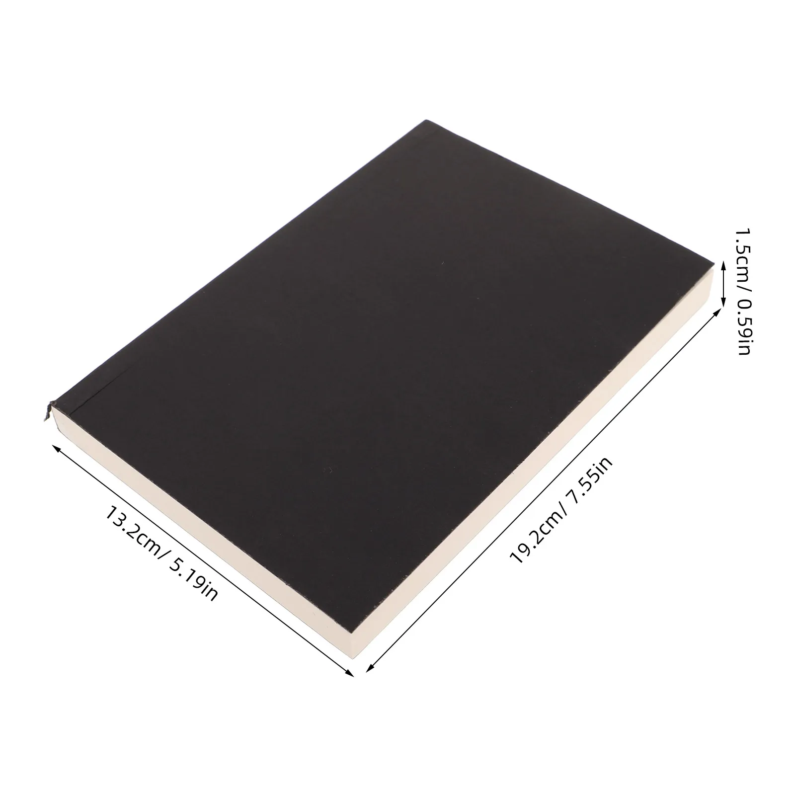 368 stron Gruby notes z papieru kraft, czyste kartki do rysowania, szkicowania, prowadzenia dziennika, szkicownik artystyczny, notes bez linii dla uczniów