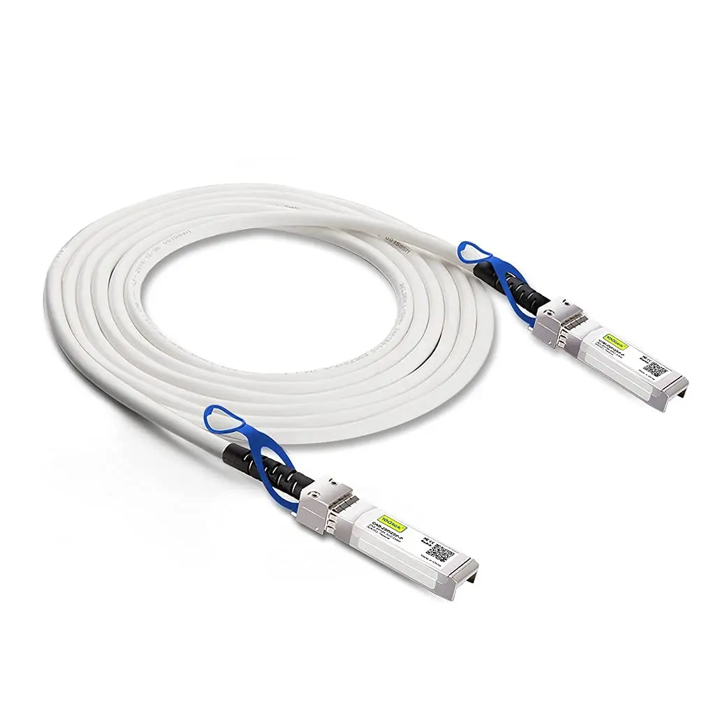 

[White] 25G SFP28 SFP+ DAC Cable 25GBASE-CR SFP28 to SFP28 Passive Direct Attach Copper Twinax Cable for Cisco SFP-H25GB-CU1~2M