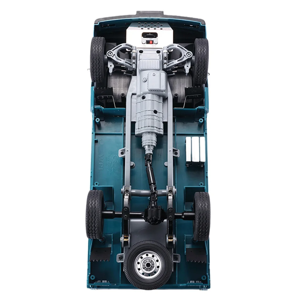 YSUN-para WPL D12 1/10 RC camión coche actualizaciones piezas Metal chasis armadura eje Protector placa accesorios de decoración