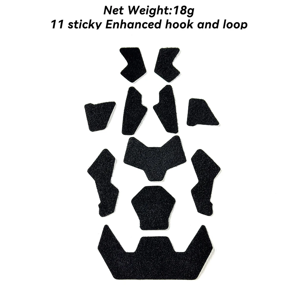 11Pcs Super High Cut Tactical FAST Helmet Magic Helmet Patches Hook Loop Fastener Sticky Helmet Accessories