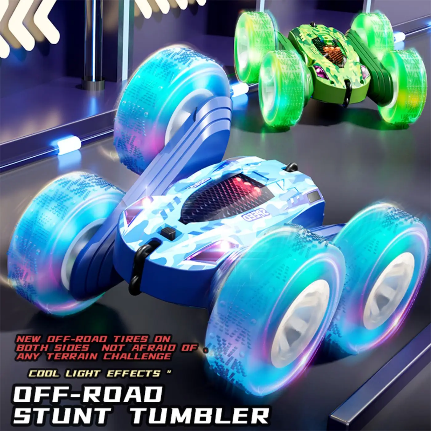 

2.4G RC Stunt Car Double Sided Flip Remote Control Car 360° Rotation Off Road Rc Drift Children's Toys Cars For Girls Gift ﻿