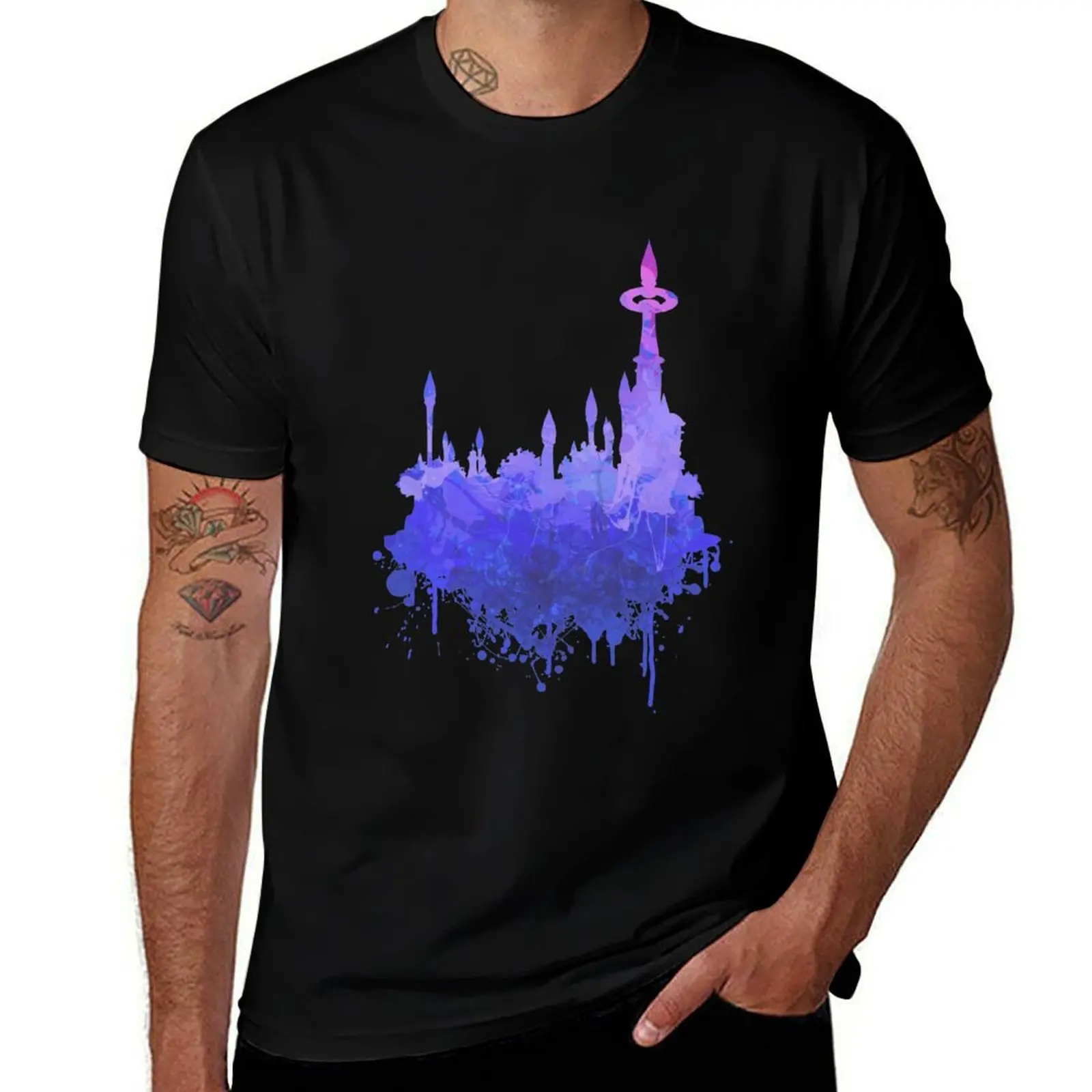 Camiseta de lujo de calidad Dalaran, camisas de anime, camiseta alta, camiseta de algodón Mages City para hombre