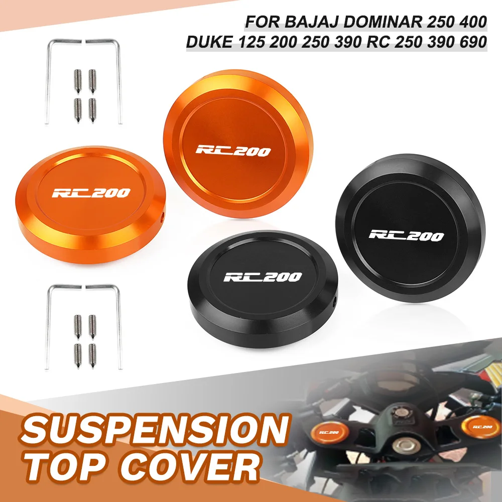 

For DUKE 125 200 250 390 RC125 RC250 RC390 690 Bajaj Dominar 250 400 Motorcycle Shock Absorber Cap Fork Suspension Top Cover Cap