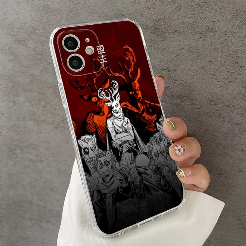 Anime Beastars Phone Case FOR IPhone 14 13 12 11 Pro Plus X 13 Pro MAX XR XS MINI Transparent Covers