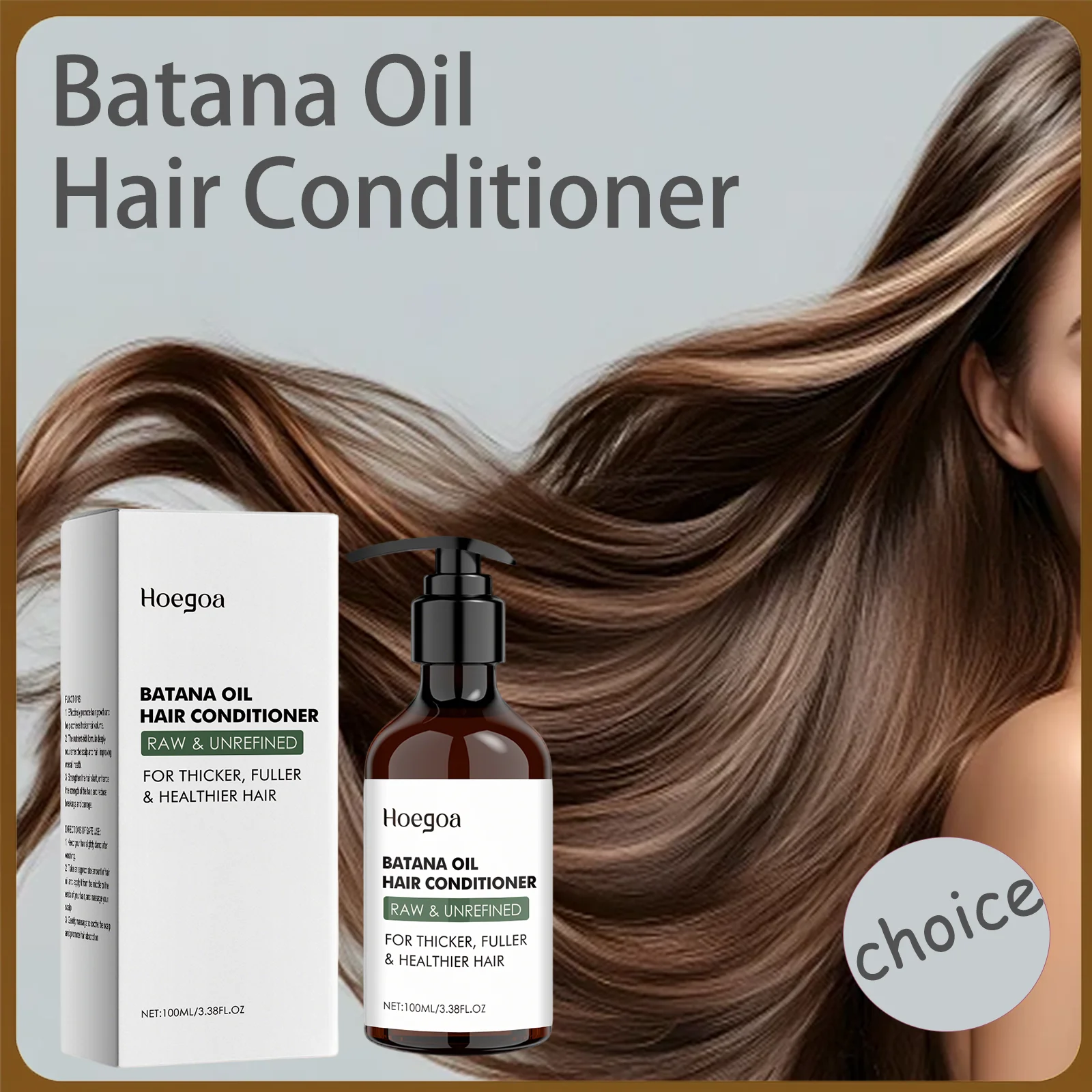 

Hoegoa Batana Oil Hair Conditioner Deep Nourish Repair Dry Damaged Hair Anti Breakage Improve Scalp Health Natural Hair Care
