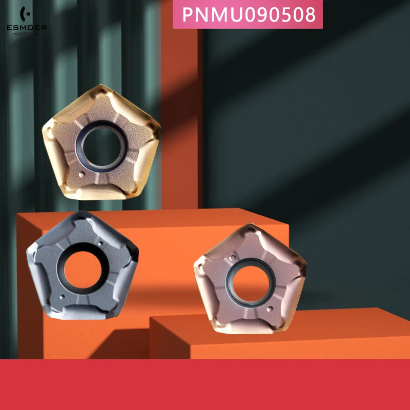 

10 шт. PNMU090508ENER PNMU090508XNEN — твердосплавные фрезы для ЧПУ, быстродействующие, для токарных станков, универсальные