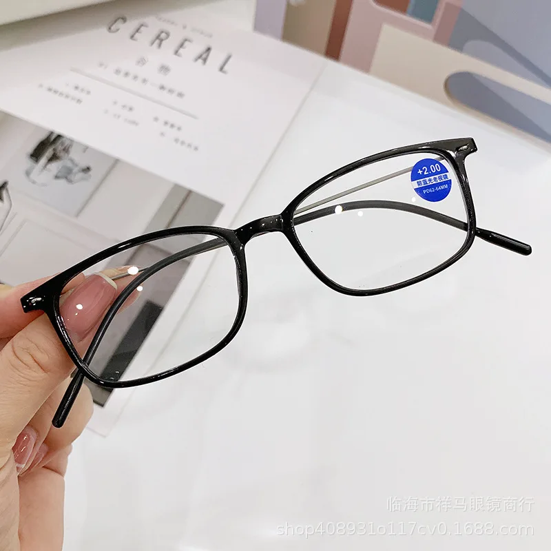 

Reading Glasses Men Women Blue Light Prescription Eye Glasses Ultralight Square Frame Optical Computer Eyeglasses +100 To +400