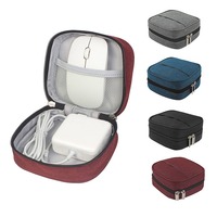 Mini Square Digital Storage Bag Adapter Power Data Cable Headphone Mouse Portable Waterproof Organizer Case Home Travel Pouch