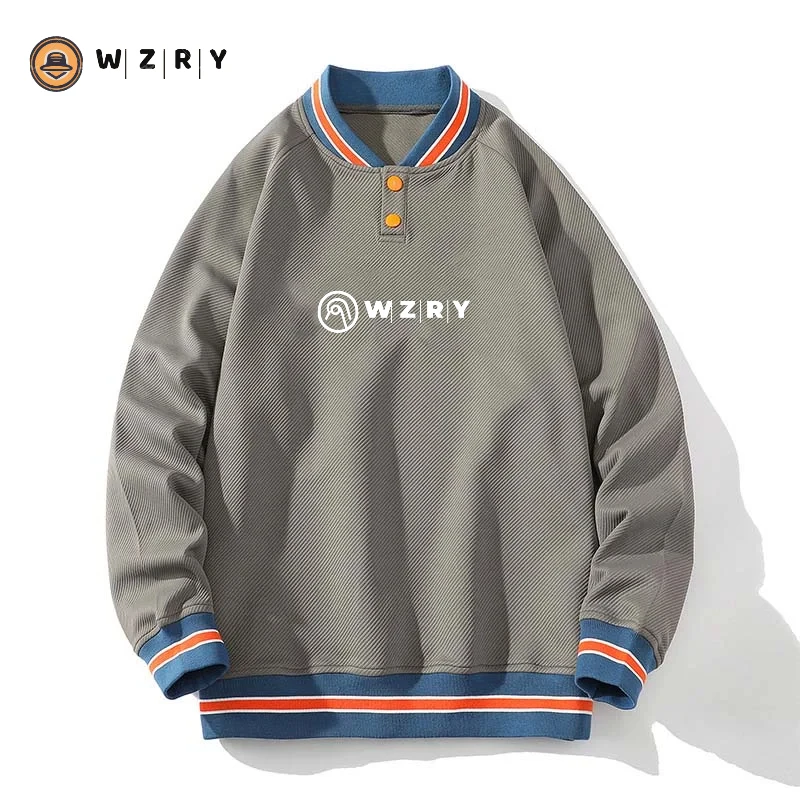 

2023 Men's Golf WZRY Sweatshirt Street Apparel Casual Polo Shirt Men's Sports Top Jacket