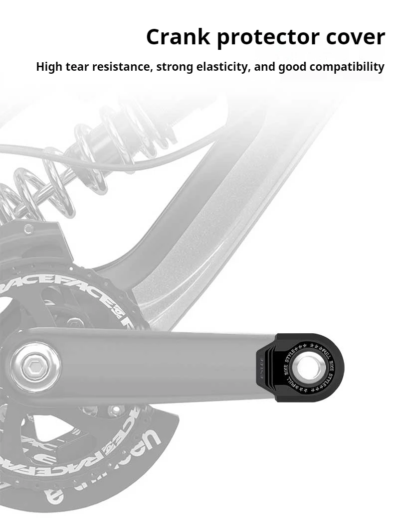 Fahrrad Kurbelschutz Mountainbike und Rennrad Kettenblatt Kurbelschutz TPU Universal Kurbelschutz – Detail 8