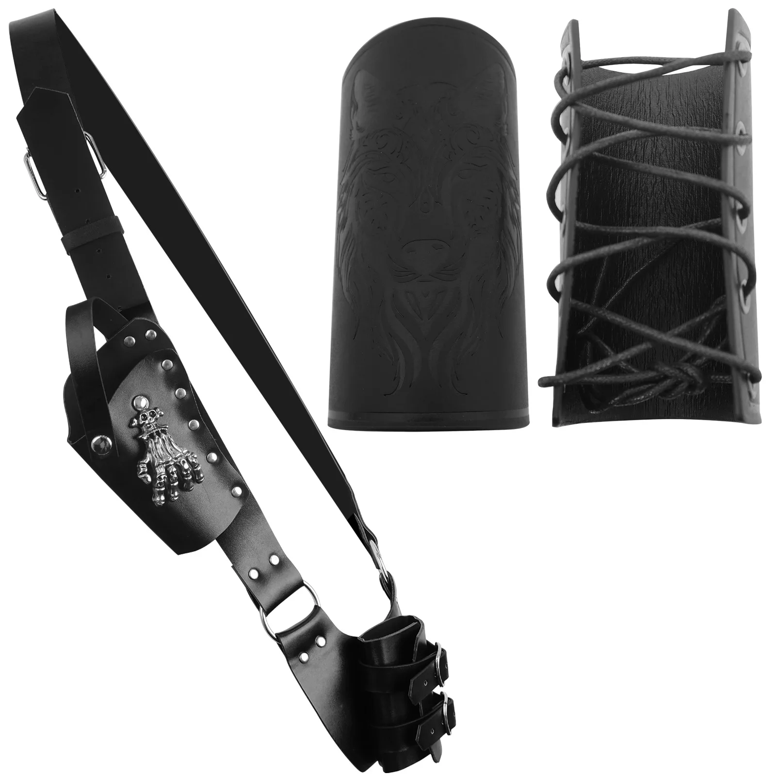 Middeleeuwse zwaard riem PU lederen schede schede voor mannen vrouwen anime cosplay piraat zwaard houder kostuum Viking ridder tailleband