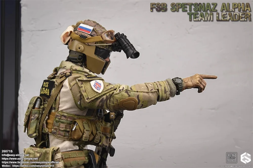 รุ่นลิมิเต็ด 1/6 ES 26071S FSB ตุ๊กตาทหารแอ็คชั่นฟิกเกอร์รัสเซีย ชุดเต็ม ขยับได้ ขนาดประมาณ 12 นิ้ว ของขวัญ