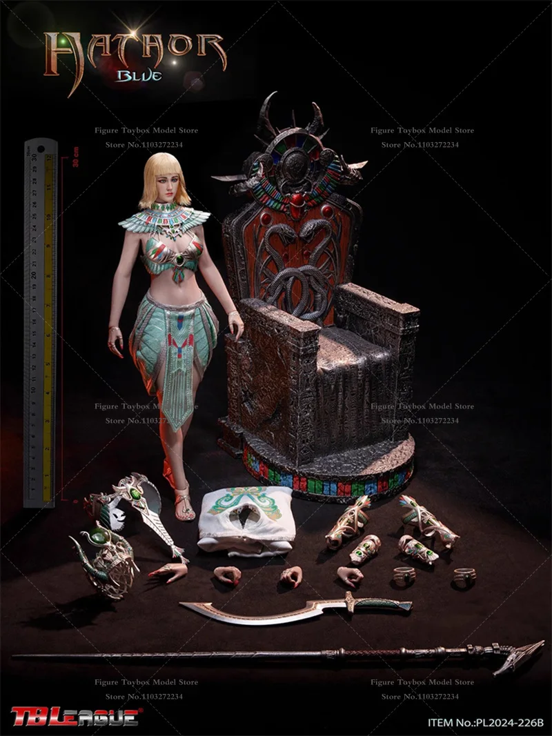 

TBLeague PL2024-226 1/6 Hataor Gold Blue Action Figure Ancient Egyptian Myth Female Delicate 12" Figurine Model Collection