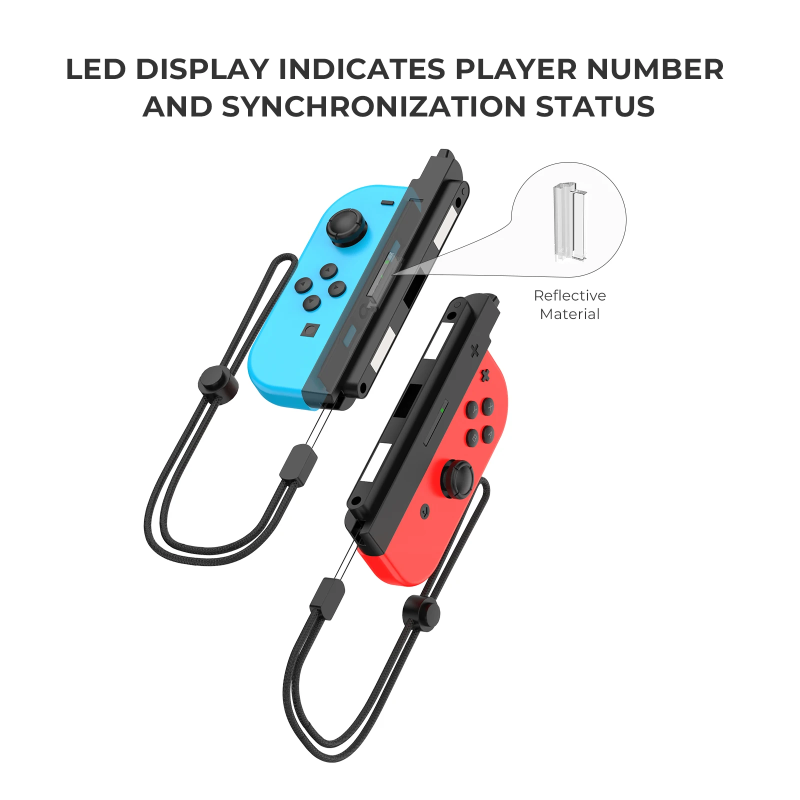 

For Switch 2 Adapter Magnetic Controller Connector for Switch 2 Console with Wrist Strap Secure Connection