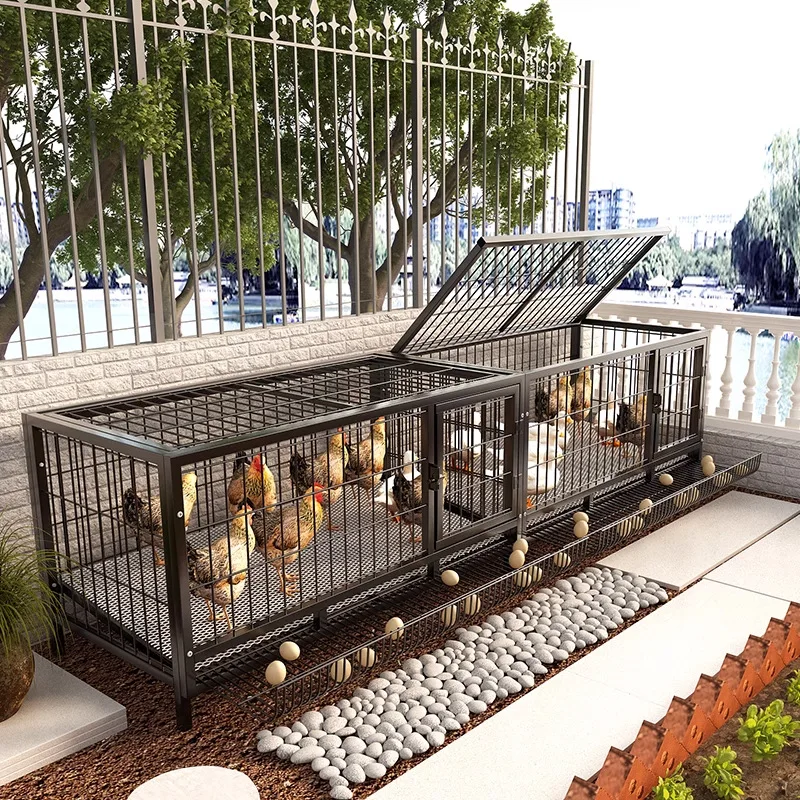 Outdoor chicken coop Rutin chicken feeding box Pigeon cage special outdoor automatic egg collection