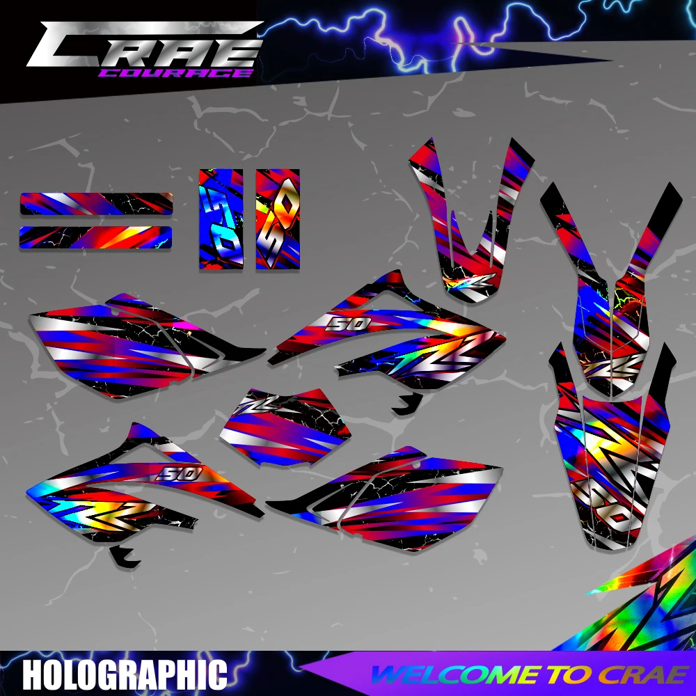 

Full Graphics Decals Stickers For Beta RR 50 2006 2007 2008 2009 2010 Motorcycle Number Name Background Custom