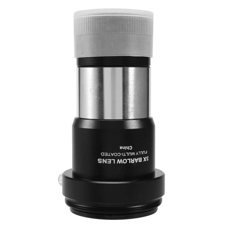 1.25 Inch 3X Barlow Lens Fully Multi-Coated Metal Body With M42 Thread For Standard Telescope Eyepiece