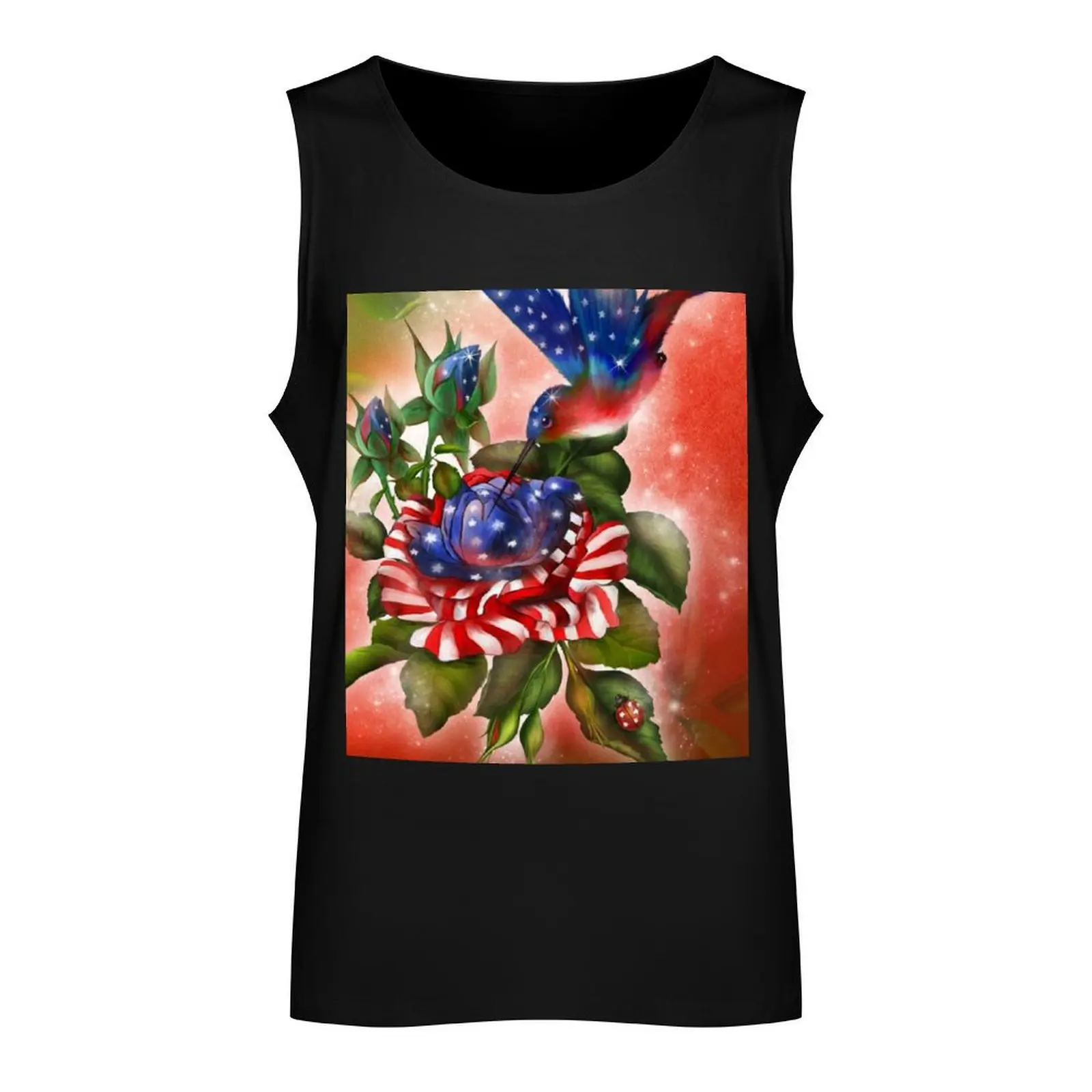 Star Spangled Hummer Tank Top sleeveless man shirts mens designer clothes Sleeveless T-shirt clothing men