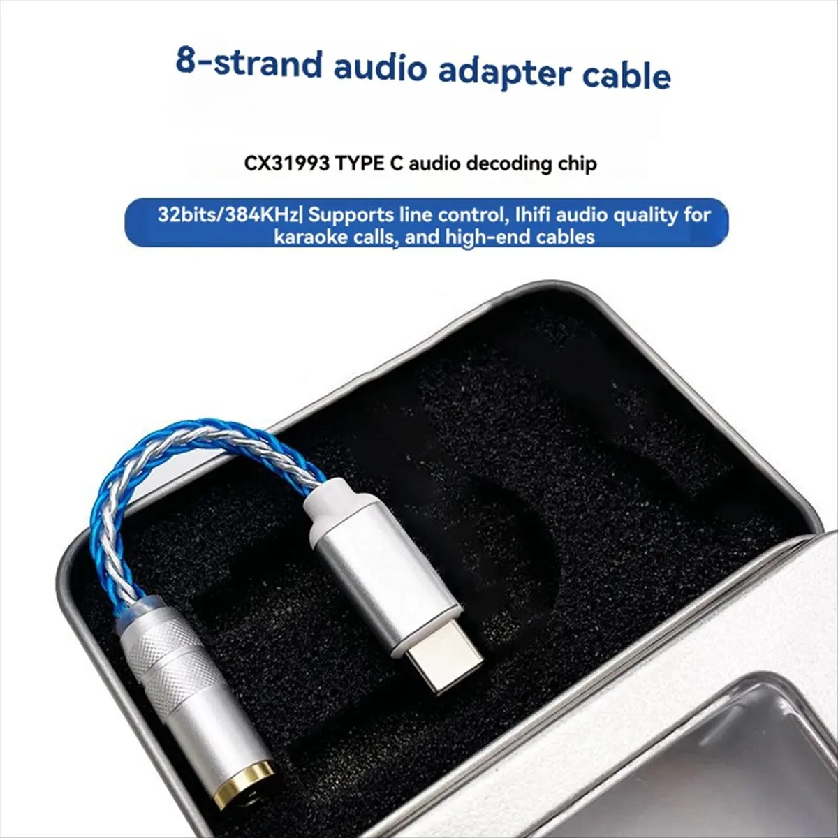 fitfit JM6 Pro Type-C to 3.5mm CX31993 Digital Audio Portable Hifi Mobile Headset USB Decoding Amplifier