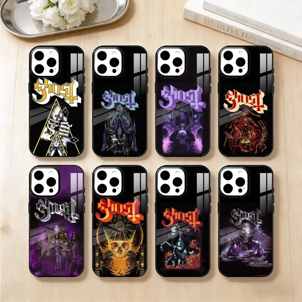

Cool R-Rock B-Band G-GhostS Phone Case For iPhone17,16,15,14,13 Plus,Pro Max Magnetic For Magsafe Wireless Charging