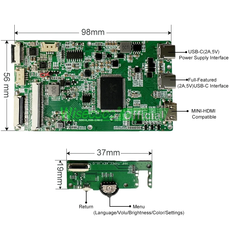 Imagem -05 - Wisecoco-pc Tela Secundária Computador Monitor de Temperatura Exibição de Expansão Externa Aida64 Lcd Hardware Cpu 145 2560x720