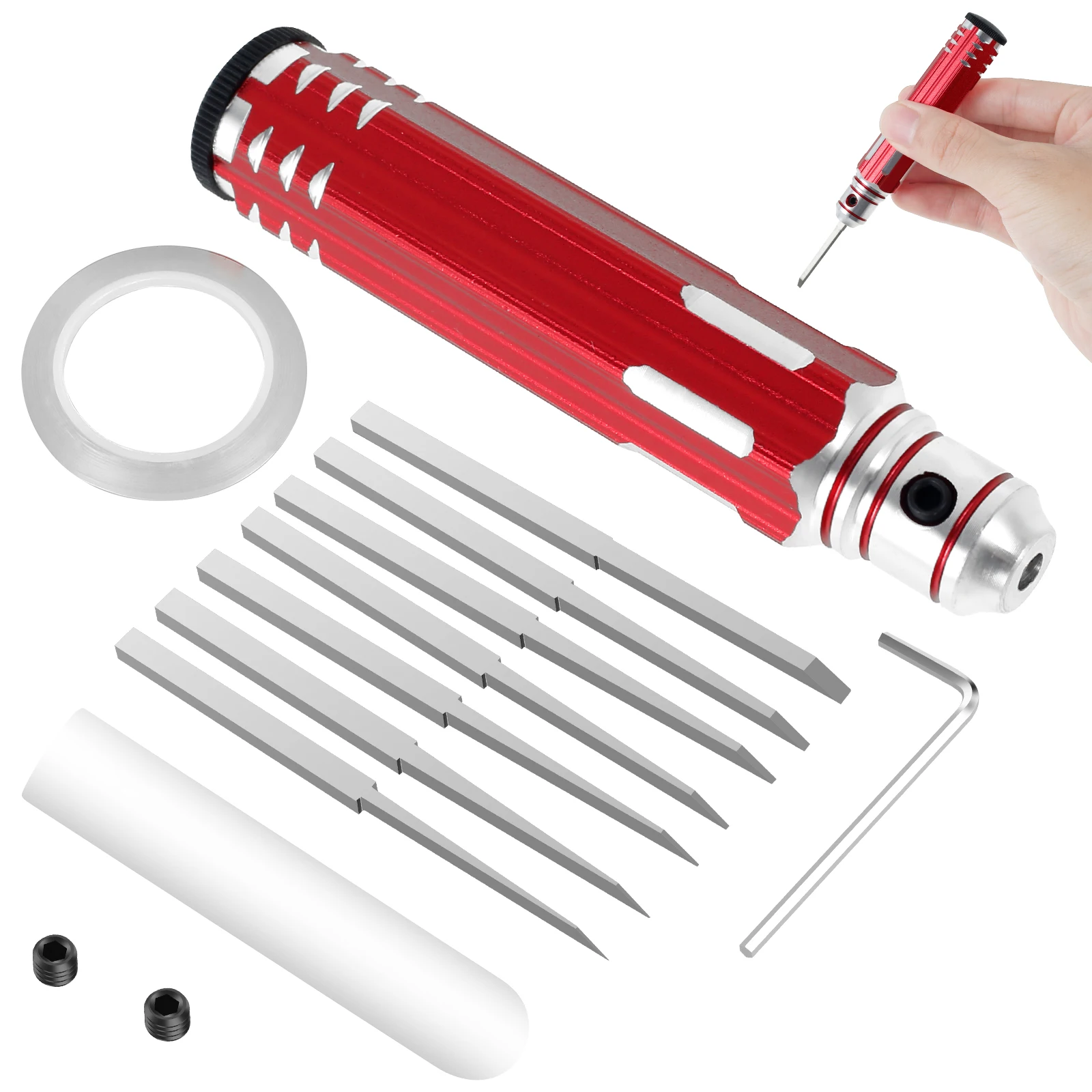 

Многофункциональный набор для резьбы по смоле Prime Model: инструмент для вырезания линий, модельные стамески с 7 размерами лезвий для DIY-резьбы и резки